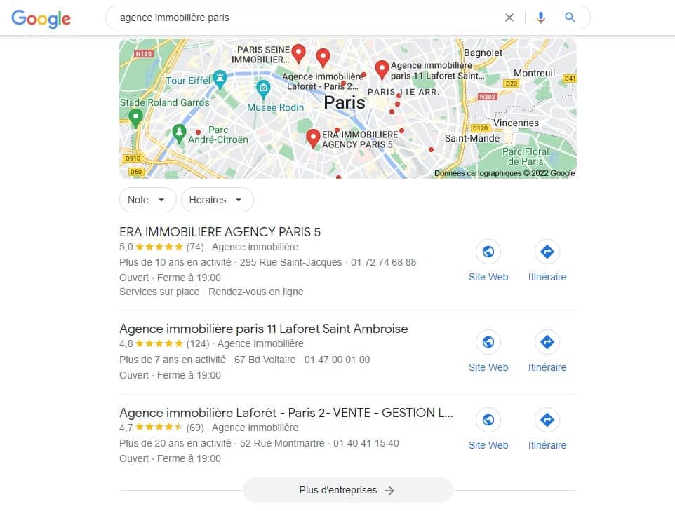 seo local à Paris